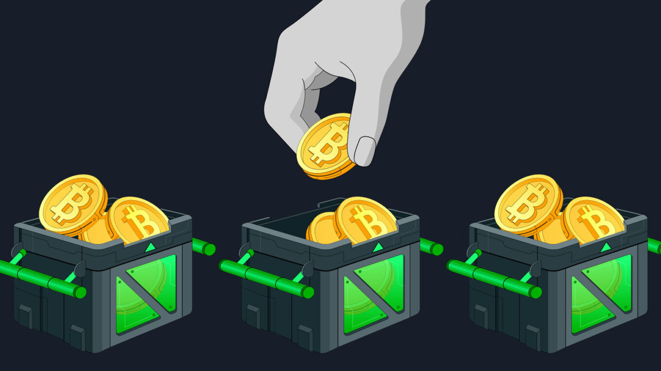 A diversified crypto portfolio chart showing various cryptocurrency investments