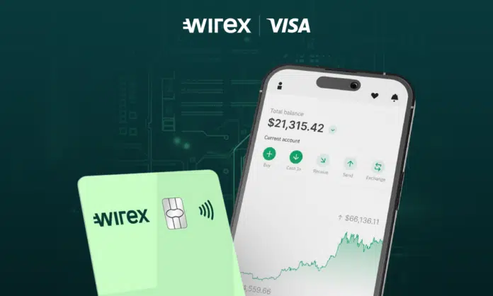 Wirex Pay Node purchase screen on a digital wallet interface.