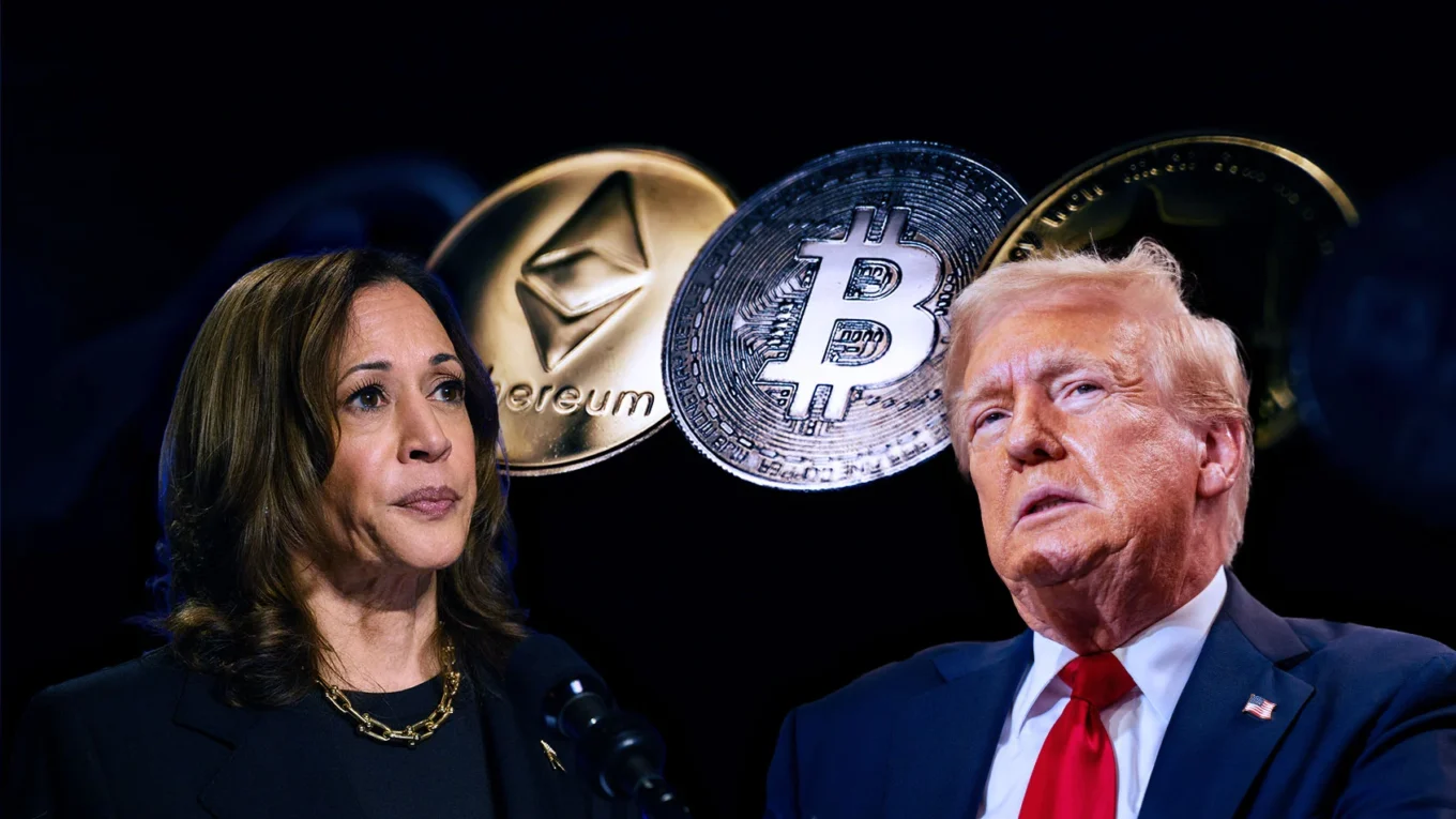 Ether bearish trend as Donald Trump leads in U.S. presidential prediction markets over Kamala Harris.