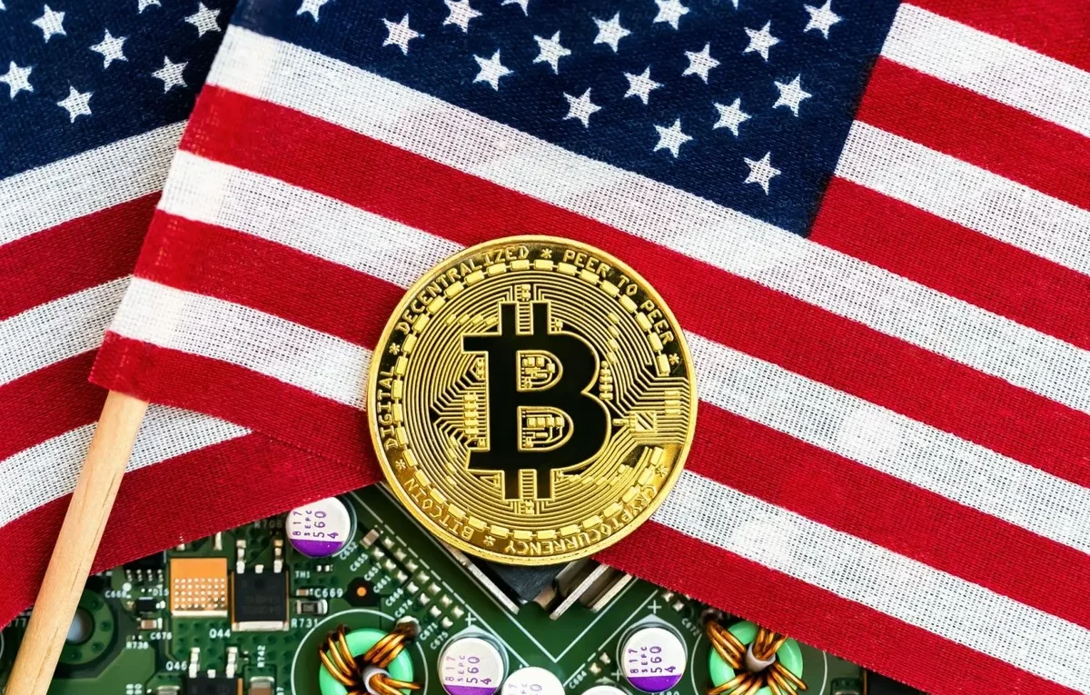 Crypto predictions 22 days before U.S. election with Bitcoin and altcoin symbols.