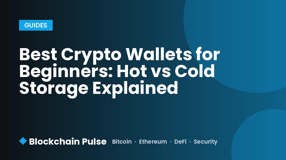 Best Crypto Wallets for Beginners: Hot vs Cold Storage Explained