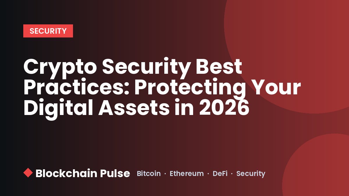 Crypto Security Best Practices: Protecting Your Digital Assets in 2026