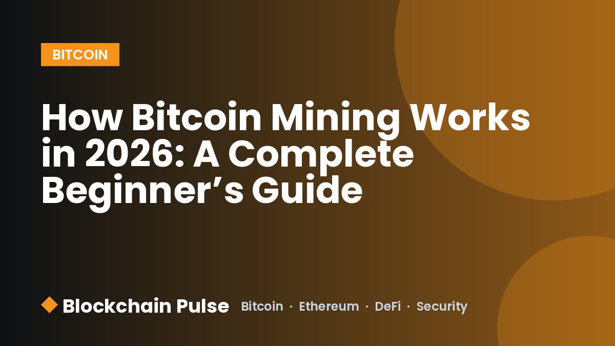 How Bitcoin Mining Works in 2026: A Complete Beginner’s Guide