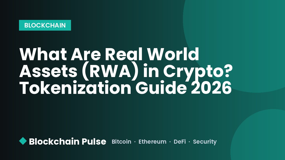 What Are Real World Assets (RWA) in Crypto? Tokenization Guide 2026
