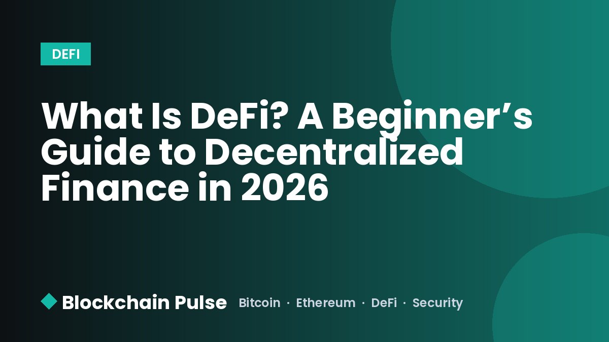 What Is DeFi? A Beginner’s Guide to Decentralized Finance in 2026